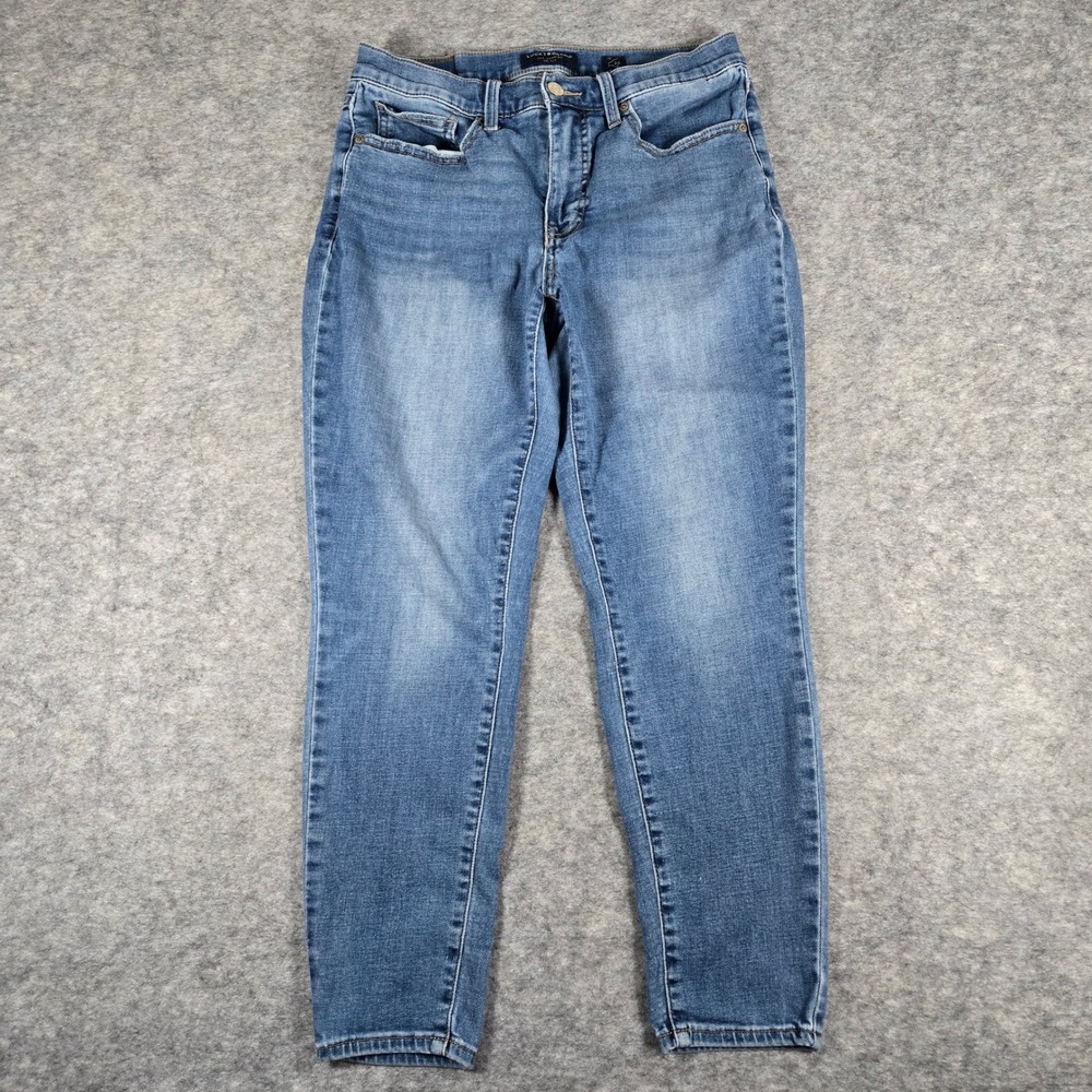Lucky Brand Womens Blue Mid Rise Skinny Ankle Denim Jeans 10/30